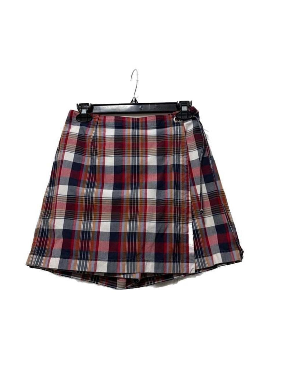 Ann Taylor Plaid Wrap Skort Cotton Mini Skirt